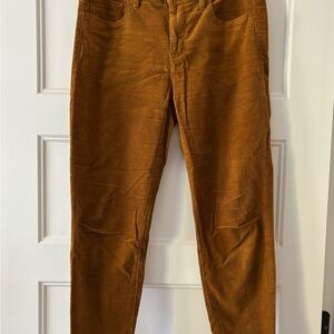 Amber Brown Corduroy Pants Size 8 J Crew